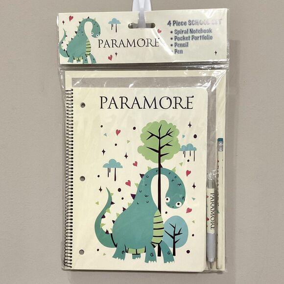 Paramore School Pack Set 2010 New Vintage Retro Notebook Folder Pen Pencil - Picture 1 of 4